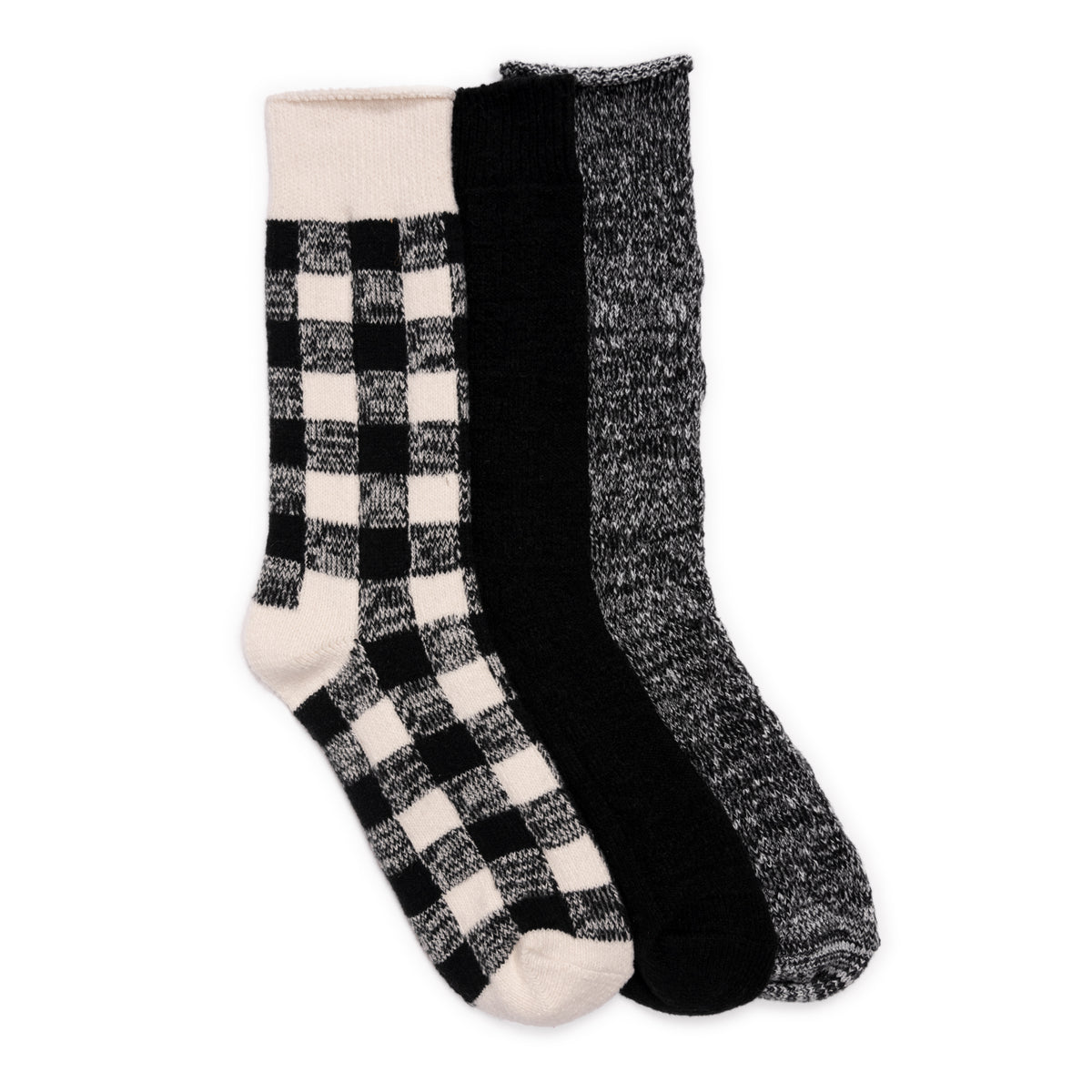 Womens 3 Pair Pack Boot Socks Muk Luks