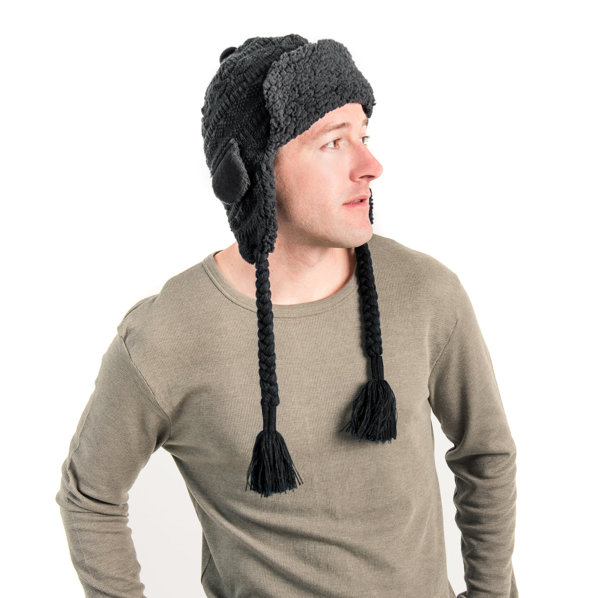 Essentials Men's Trapper Hat with Faux Fur