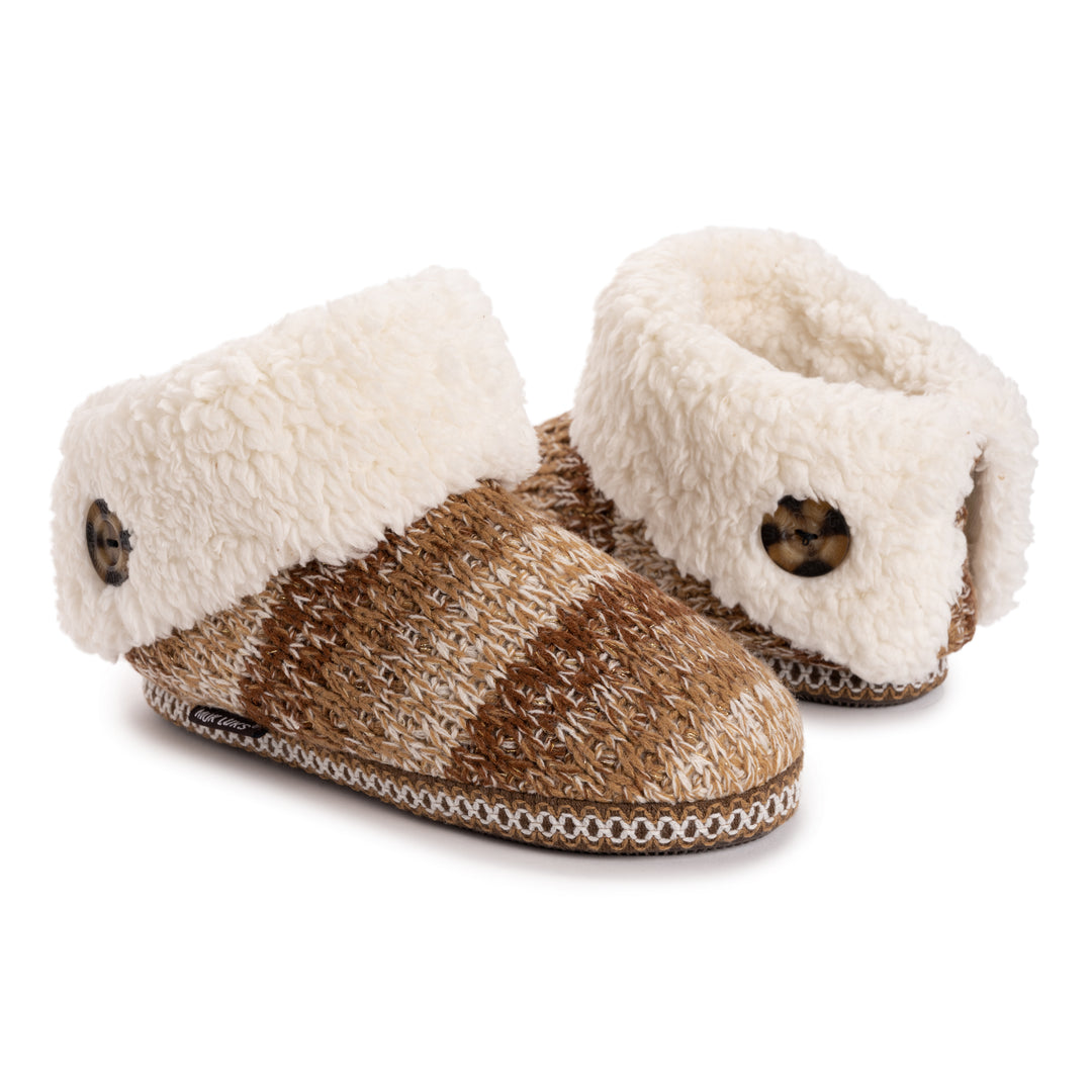 Muk luks shops women's bootie slippers