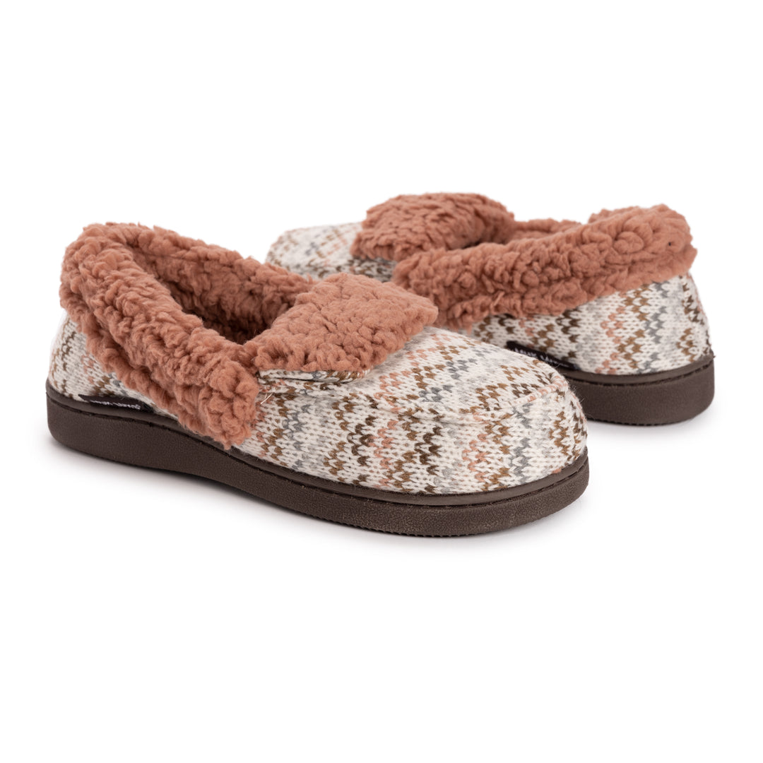 Muk Luks Anais Women s Moccasin Slippers Size XL Black Geo