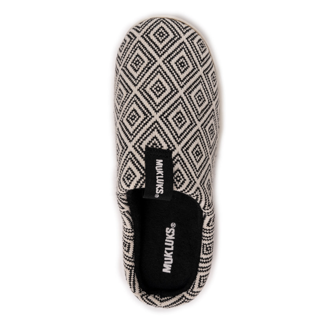 Women s Hailey Slipper Black Ivory MUK LUKS