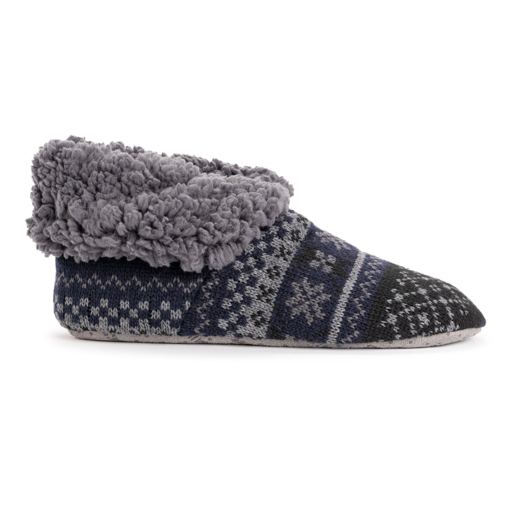 Men's Bootie Slipper Ebony Multi – MUK LUKS