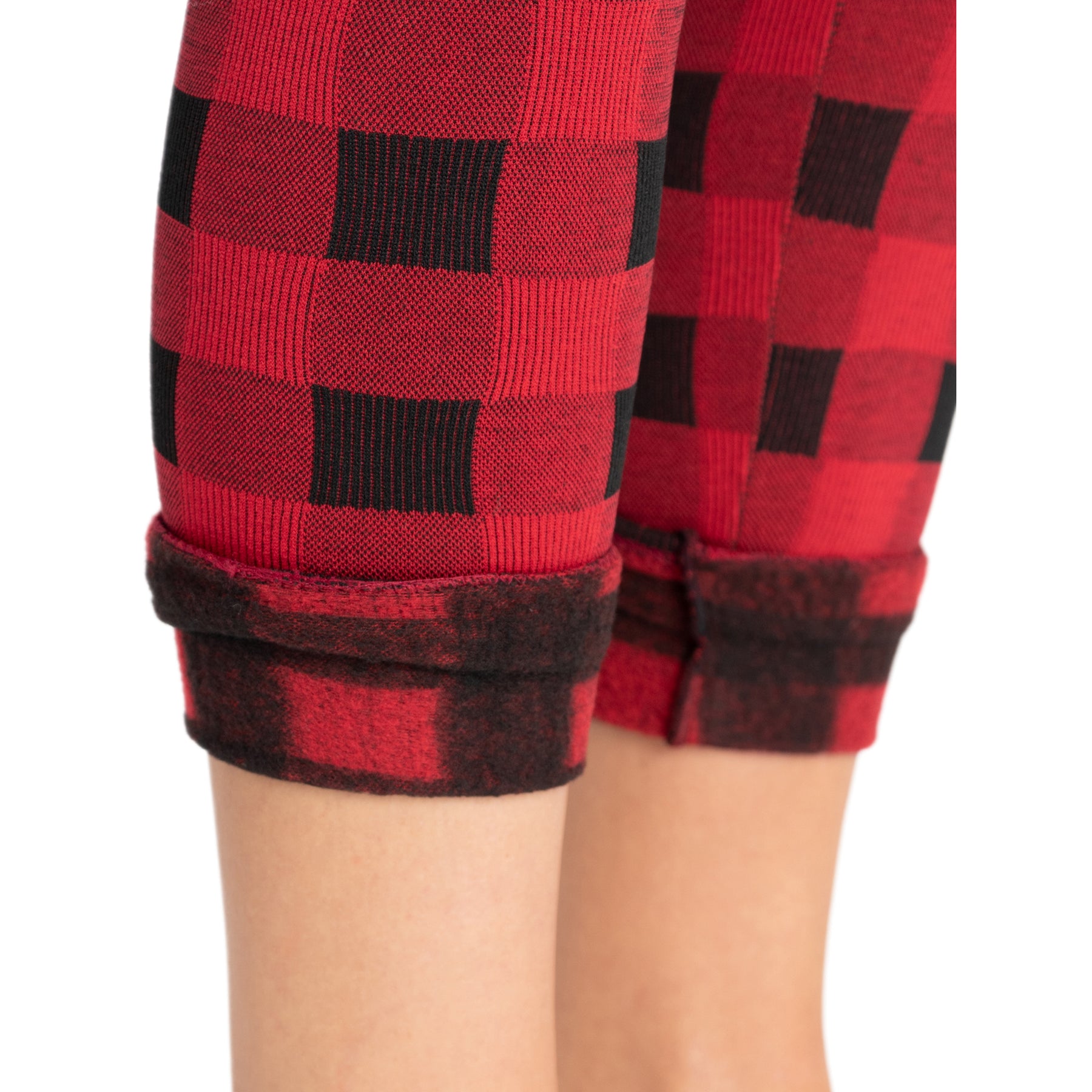 MUK LUKS Women's Fleece Lined Leggings-Burgundy Large/X-Large