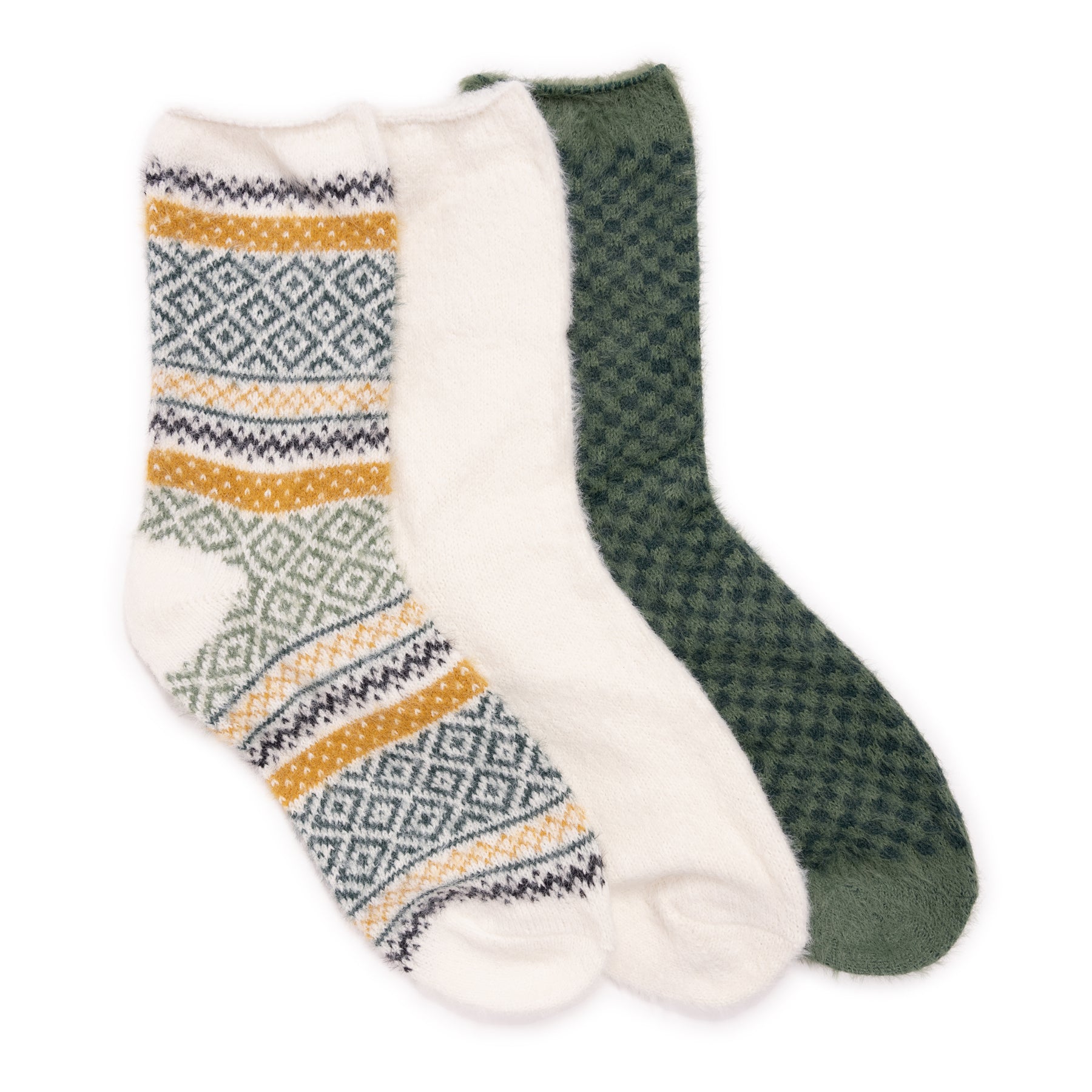 Women's 3 Pair Pack Fuzzy Socks – MUK LUKS