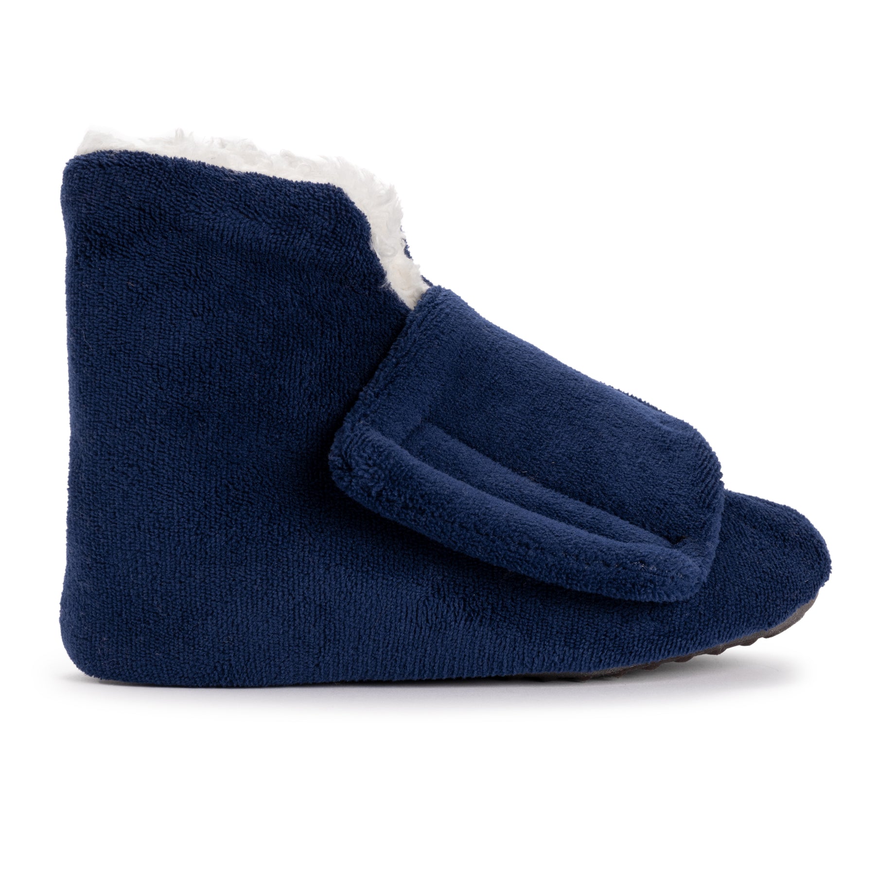 Muk Luks Women's Bootie Slippers, Blue, Small/Medium 