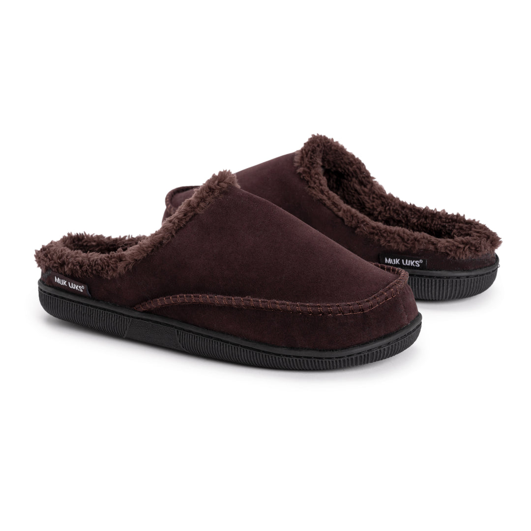 Men s Faux Suede Clog Slippers MUK LUKS