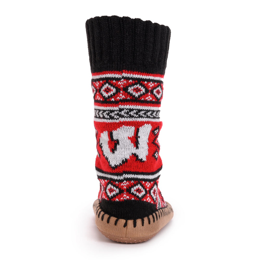 Wisconsin Badgers GameDay Unisex Slipper Socks MUK LUKS